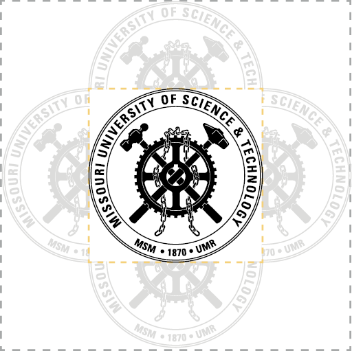 Missouri S&T Emblem With Emblem Sizing Guide