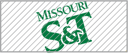 Missouri S&T Logo Rotated Slightly Left With Grey Grid Overlay