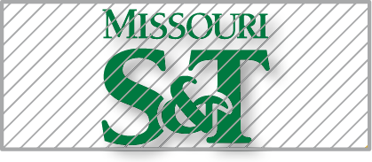 Missouri S&T Logo With Shadow With Grey Grid Overlay
