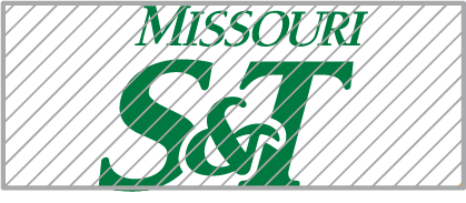 Missouri S&T Logo Skewed With Grey Grid Overlay