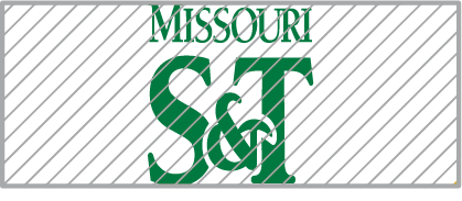 Stretched Missouri S&T Logo With Grey Grid Overlayed