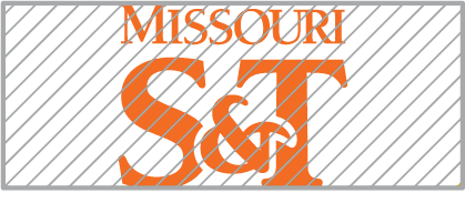 Missouri S&T Logo Wrong Color Orange With Grey Grid Overlay