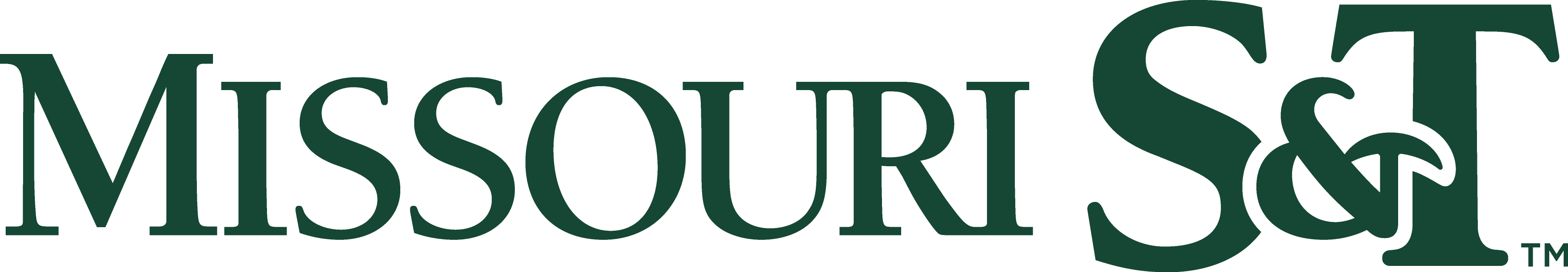 Missouri S&T Horizontal Logo (in Miner Green)